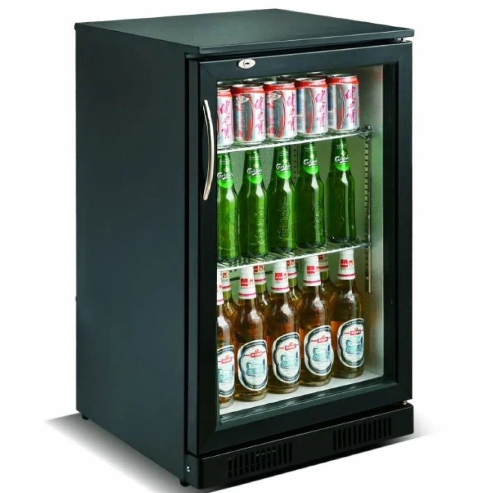 Combisteel Barkühler Schwarz 98L mit 1 Tür