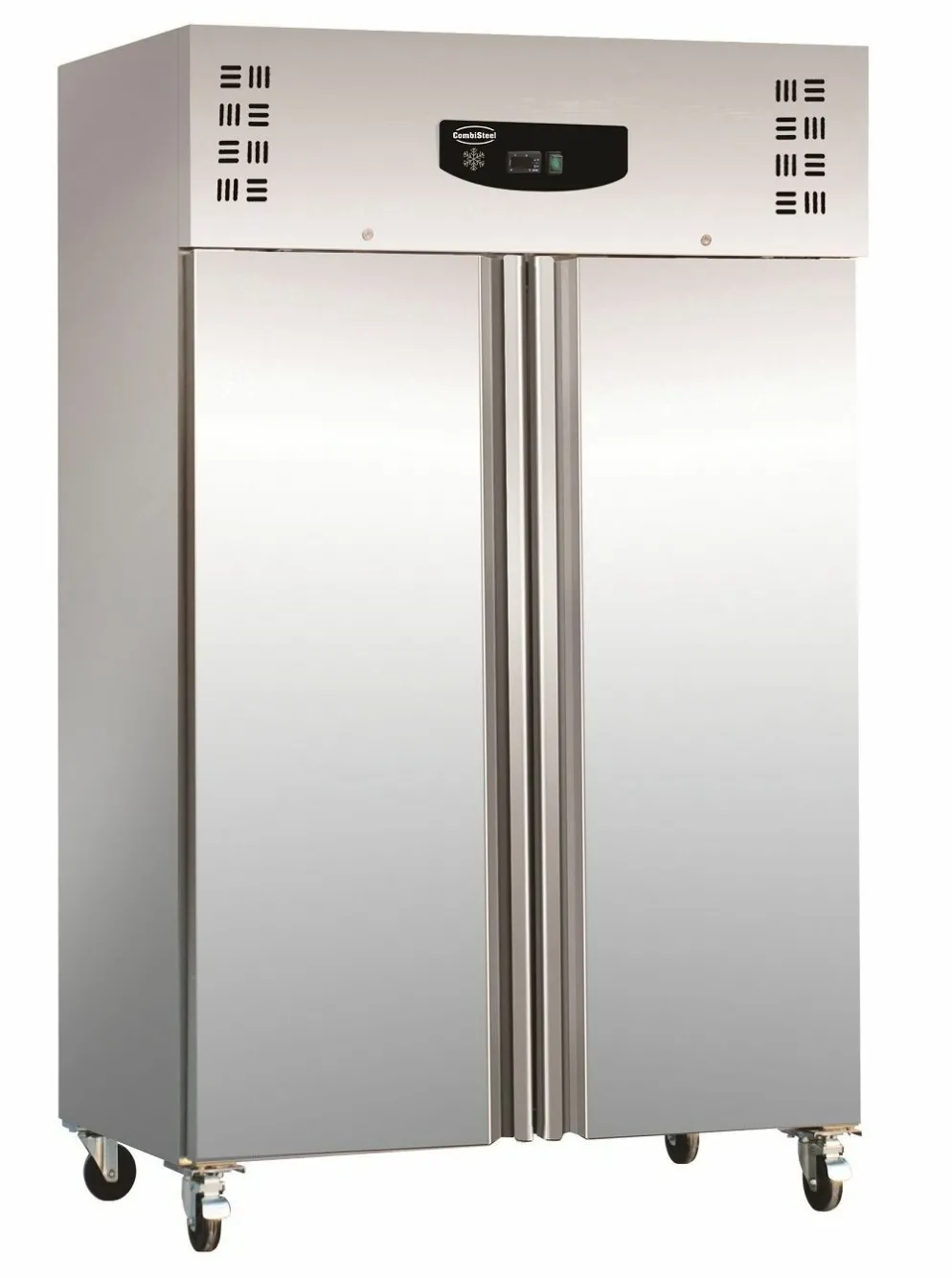 CombiSteel Edelstahl Doppeltür-Tiefkühlschrank 1200L, Breite 1340mm