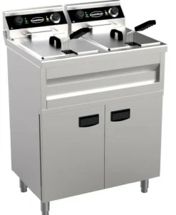 CombiSteel Elektro Fritteuse, 230V, 2x 3.3kW, 2x 9Liter