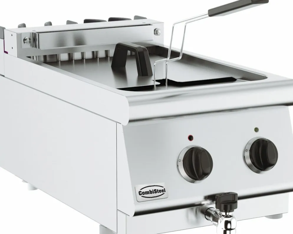CombiSteel Elektro-Fritteuse, 10 Liter, Breite 400mm, Tiefe 700mm, 7.5kW