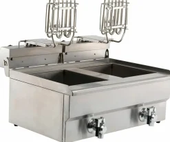 CombiSteel Elektro-Fritteuse, 2x 10 Liter, 2x 5 kW, 690x560x380mm