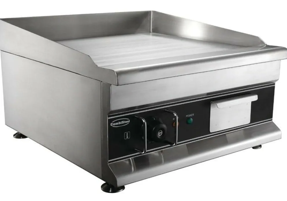 Combisteel Elektro Grillplatte Chrom glatt 500 mm, 3 kW