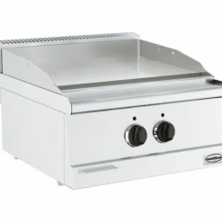 Combisteel Elektro Grillplatte Chrom glatt 600 mm, Tischgerät 6 kW