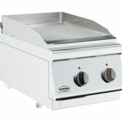 Combisteel Elektro Grillplatte gerillt 400 mm, Tischgerät 3,6 kW