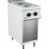CombiSteel Elektroherd 2 Platten, 1x 2.25, 1x 1.85 kW, offener Unterbau