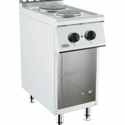 CombiSteel Elektroherd 2 Platten, 1x 2.25, 1x 1.85 kW, offener Unterbau
