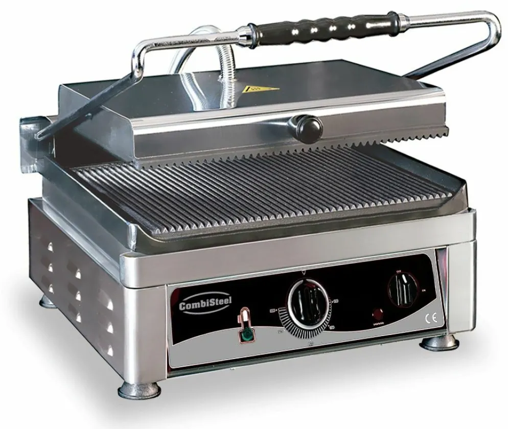 Combisteel Elektro Kontaktgrill gerillt 410 mm, Tischgerät