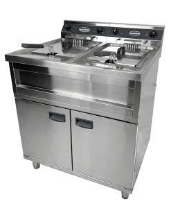 CombiSteel Fritteuse, 2x 400 V / 2x 6 kW, 2x 12 L, 800x700x850 mm
