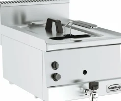 CombiSteel Gas-Fritteuse, 8 Liter, Breite 400mm, Tiefe 600mm, 6kW
