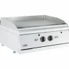 Combisteel Gas Grillplatte Chrom glatt 800 mm, Tischgerät 13 kW