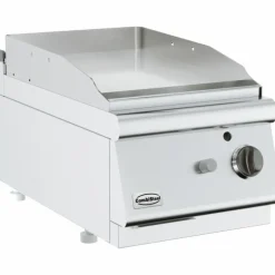 Combisteel Gas Grillplatte Chrom glatt 400 mm, Tischgerät 6,5 kW