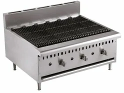 Combisteel Gas Lavasteingrill mit 3 Brenner, 27kW Tischgerät