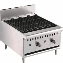 Combisteel Gas Lavasteingrill mit 2 Brenner, 18kW Tischgerät