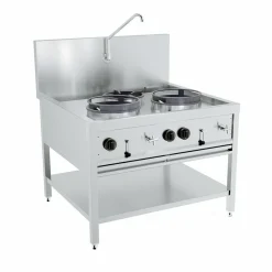 Combisteel Gas-Woktisch 2×17 kW + 1×9 kW