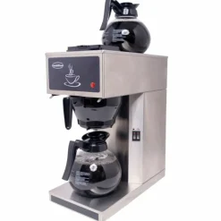 Combisteel Kaffeemaschine mit 2 Glaskannen 1,8L Edelstahl