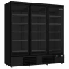Combisteel Kühlschrank 3 Glastüren Schwarz JDE1530R BL 1880 mm