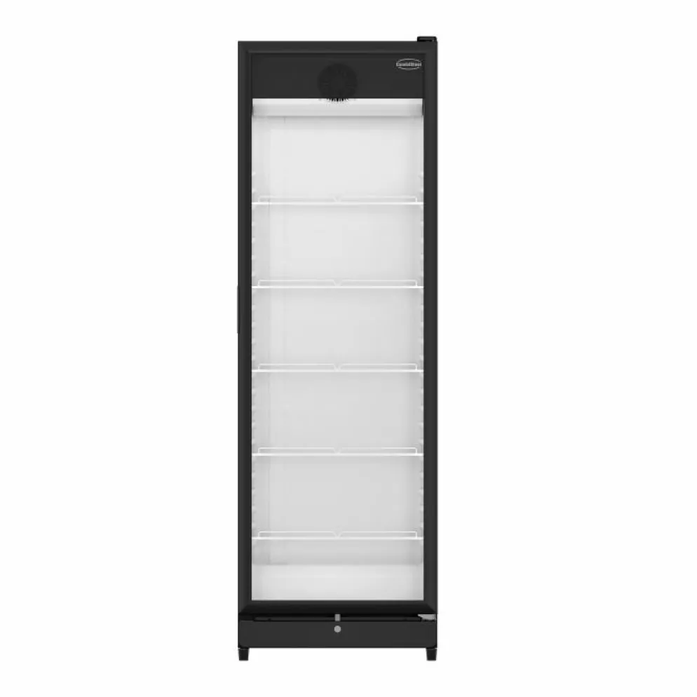 Combisteel Kühlschrank 1 Glastür Schwarz PIB360R 595 mm