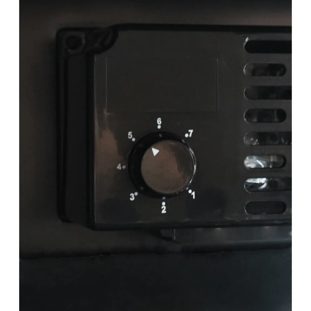 Combisteel Kühlschrank 1 Glastür Schwarz mit Leuchtkasten SVE450 BLC 650 mm