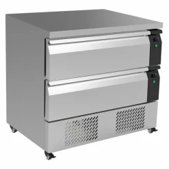 Combisteel Kühl-/Tiefkühltisch Edelstahl mit 2 Schubladen, 4x 1/1 GN