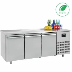 CombiSteel Kühltisch 3 Türen 474L, 1865x700x850mm