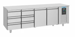 CombiSteel Kühltisch 2 Türen 6 Schubladen 632L, 2330x700x850mm