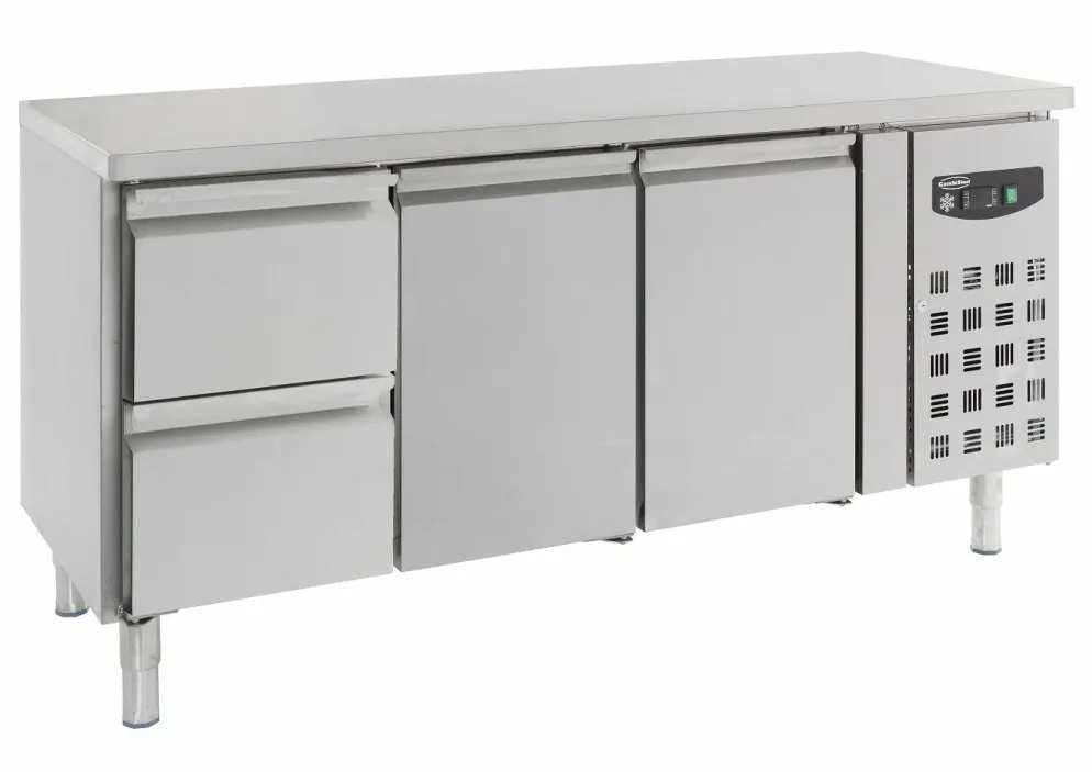 CombiSteel Kühltisch 2 Türen 2 Schubladen, 417L, 1795x700x850mm