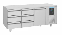 CombiSteel Kühltisch 1 Tür 6 Schubladen 474L, 1865x700x850mm