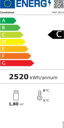 Combisteel Kühlvitrine 270 L freistehend 900 mm