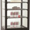 CombiSteel Kühlvitrine 98L, schwarz 428x386x1110mm