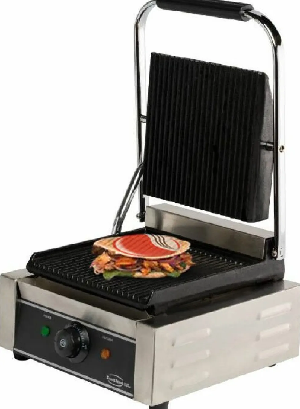 CombiSteel Kontaktgrill Panini, Platten gerillt, 320x410x190mm