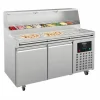 CombiSteel Pizzakühltisch 2 Türen für 9x 1/3GN, Breite 1790mm