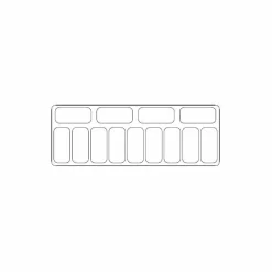 CombiSteel Speise-Eisvitrine Malta, 13x 5 L Behälter, 1662x825x1257mm