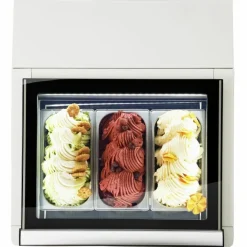 CombiSteel Speiseeisvitrine Tischmodell 3x 5 Liter weiß