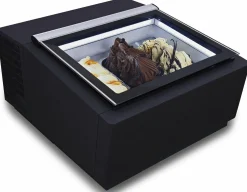 CombiSteel Speiseeisvitrine Tischmodell schwarz 3x 5 Liter