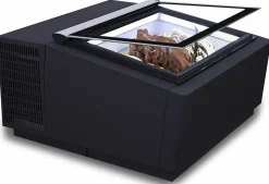 CombiSteel Speiseeisvitrine Tischmodell schwarz 3x 5 Liter