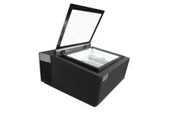 CombiSteel Speiseeisvitrine Tischmodell schwarz 3x 5 Liter