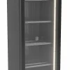 CombiSteel Tiefkühlschrank 1 Glastür, schwarz, 500L