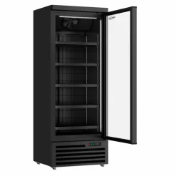 Combisteel Tiefkühlschrank 1 Glastür Schwarz JDE600F BL 750 mm