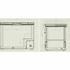 Combisteel Tiefkühltruhe Edelstahl Deckel 305 L Weiß 1041 mm