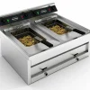 CombiSteel Tischfritteuse, 2x 12 Liter, 2x 6kW, 800x700x328mm, 400 V
