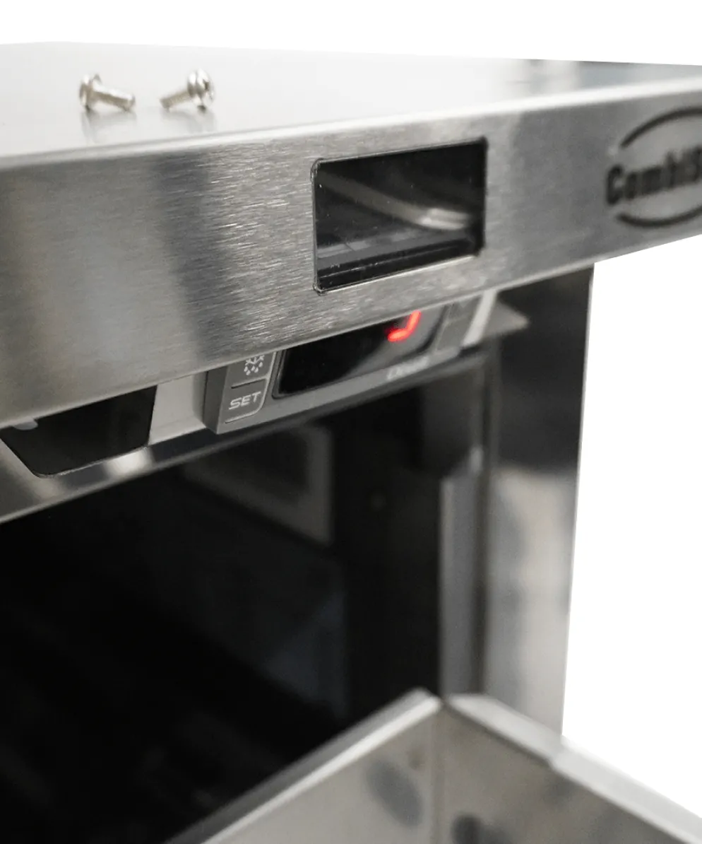CombiSteel Umschaltbarer Kühl-/Tiefkühlschrank mit 2 Schubladen, 185 Liter