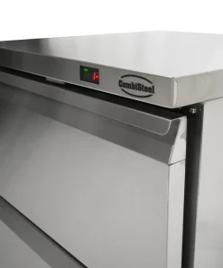 CombiSteel Umschaltbarer Kühl-/Tiefkühlschrank mit 2 Schubladen, 185 Liter