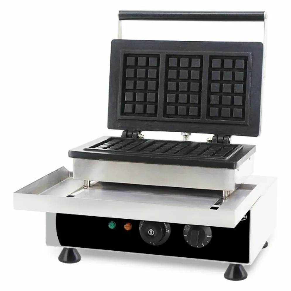 Combisteel Waffeleisen für 3 Brüsseler Waffeln