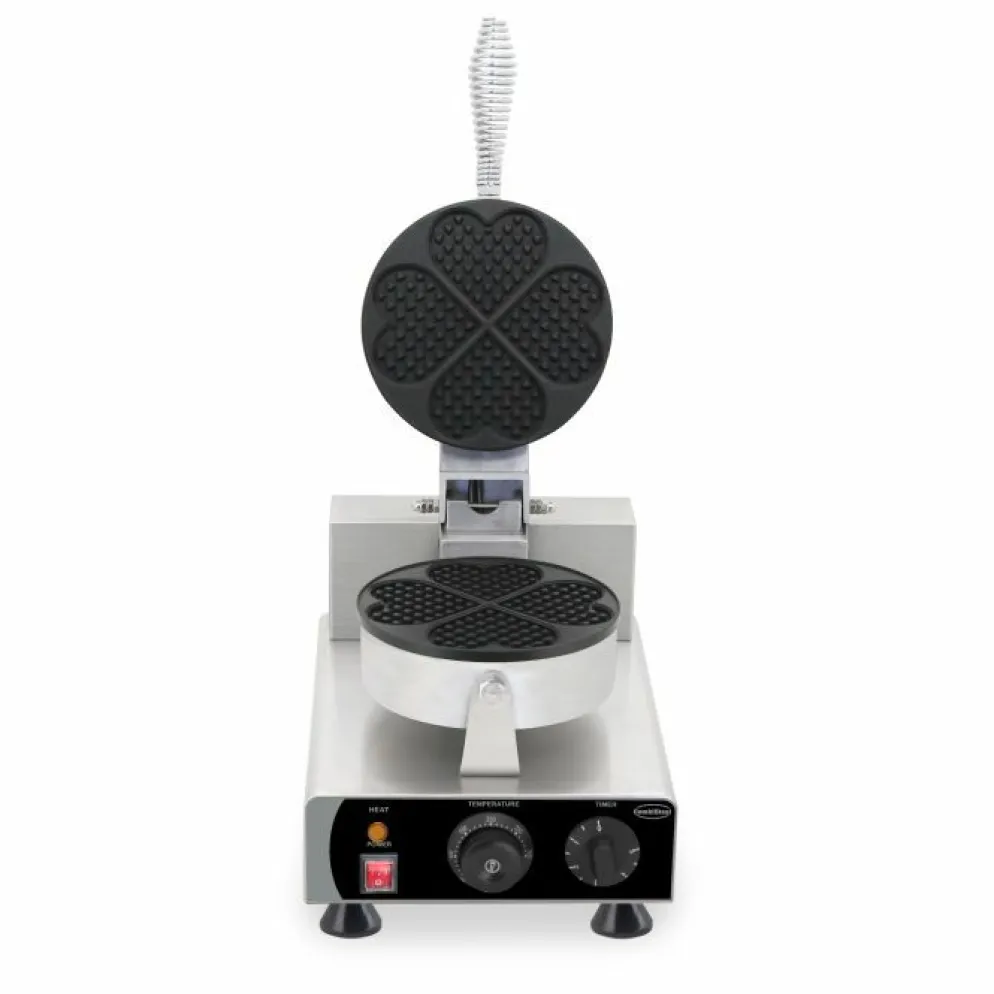 Combisteel Waffeleisen für 4 Herzwaffeln