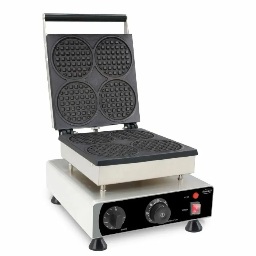 Combisteel Waffeleisen für 4 runde Waffeln