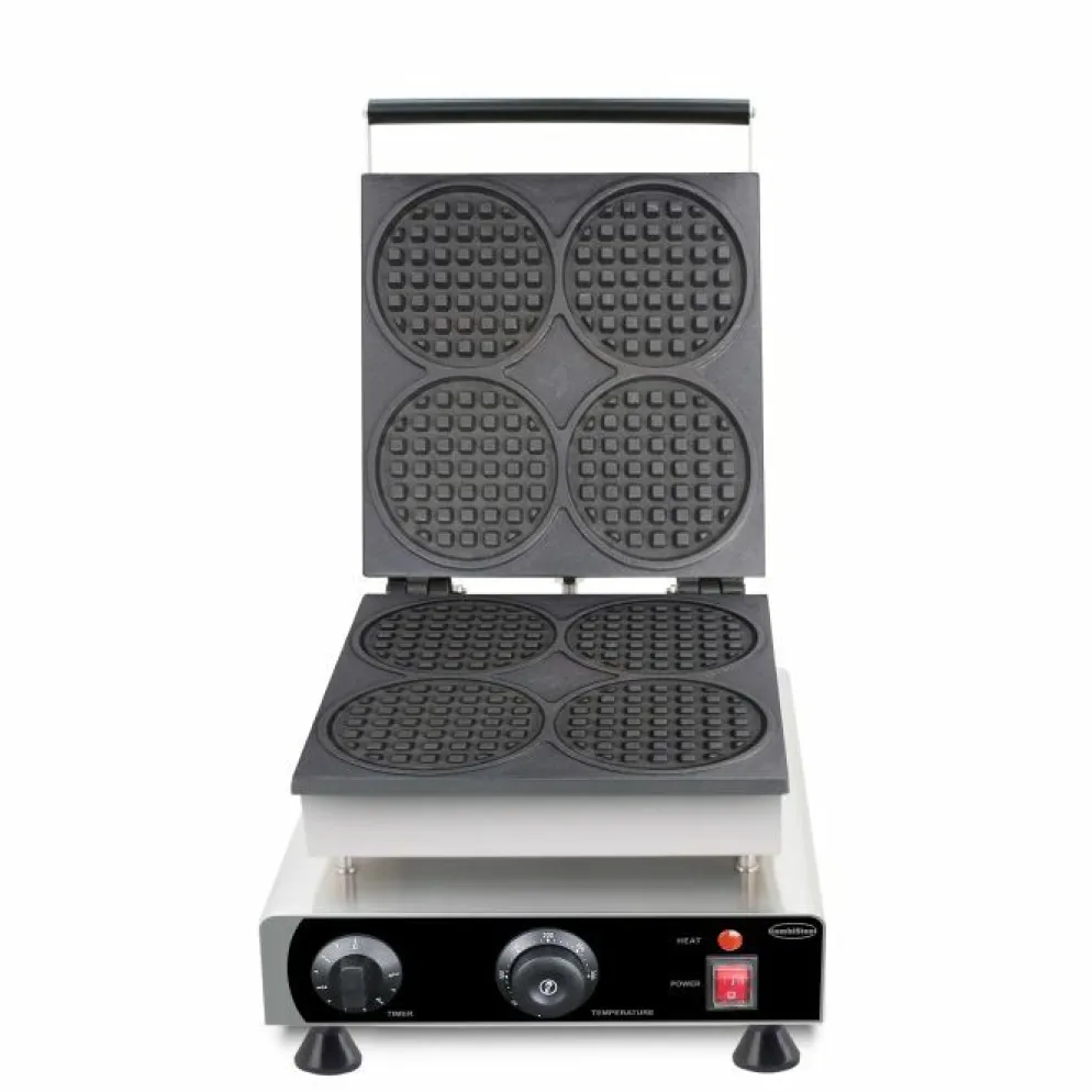 Combisteel Waffeleisen für 4 runde Waffeln