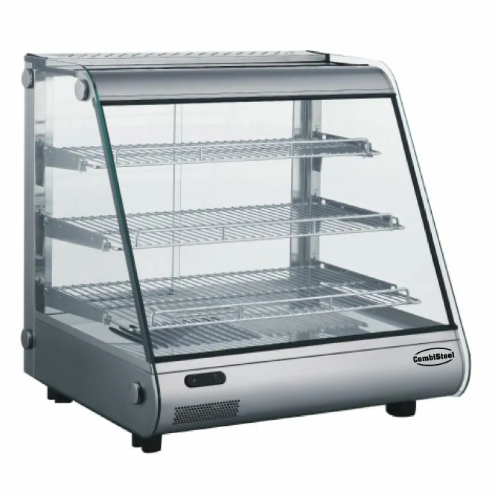 Combisteel Wärmevitrine 130 L 678 mm, LED-Beleuchtung