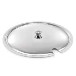 Deckel für Terrine 1475 450, mit Löffelaussparung, Chromnickelstahl