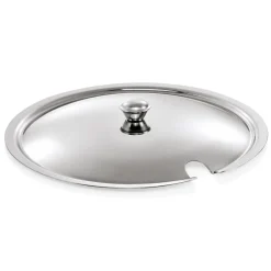 Deckel für Terrine 1475 180, mit Löffelaussparung, Chromnickelstahl