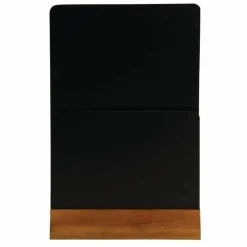 Doppelseitige Tischtafel mit Menühalter, 32,5 x 21cm